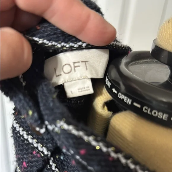 Striped Black and White Women's Sweater - Picture 6 of 6